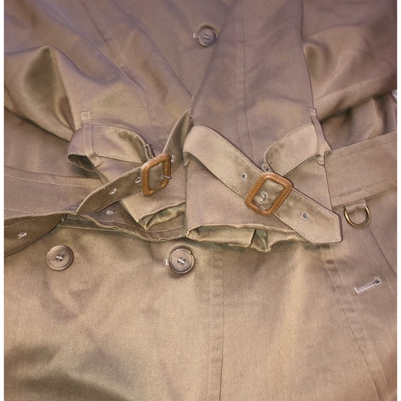 🌺VINTAGE burberry trench coat with removable zippered lining /vest 🌺 - Picture 7 of 16